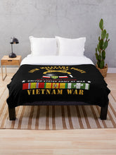 Load image into Gallery viewer, Army - 18th MP Brigade - Helmet - Vietnam w SVCV1 Throw Blanket
