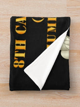 Load image into Gallery viewer, Army - 1st Bn, 8th Cav (ABN) Jumping Mustangs Throw Blanket
