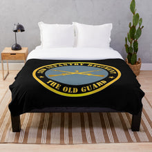 Load image into Gallery viewer, Army - 3rd Infantry Regiment -The Old Guard w Inf Branch Throw Blanket
