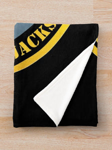 Army - 38th Infantry Regiment - Buffalo Soldiers - Jackson Barracks, LA w Inf Branch Throw Blanket