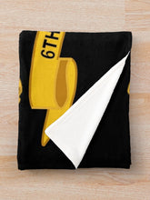 Load image into Gallery viewer, Army - 6th Cavalry Regiment w Br - Ribbon Throw Blanket
