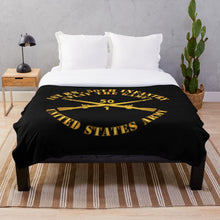 Load image into Gallery viewer, Army - 1st Bn, 50th Infantry - Play the Game w Infantry Br Throw Blanket
