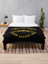 Load image into Gallery viewer, Army - 1st Bn, 50th Infantry - Play the Game w Infantry Br Throw Blanket
