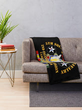 Load image into Gallery viewer, Army - 5th Squadron, 17th Cavalry - Camp Pelham - 2nd ID w Map w KOREA SVC Throw Blanket

