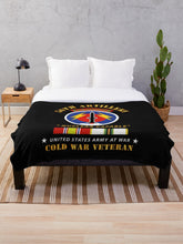 Load image into Gallery viewer, Army - 56th Artillery - Pershing - Nuclear Capable w COLD Svc Medals Throw Blanket
