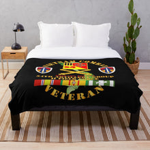 Load image into Gallery viewer, Army - Vietnam Combat Vet - 54th Artillery Group - II Field Force w VN SVC X 300 Throw Blanket
