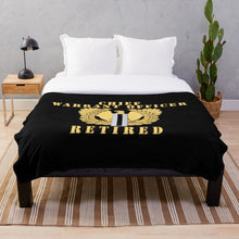 Load image into Gallery viewer, Army - Chief Warrant Officer 5 - CW5 - Retired Throw Blanket

