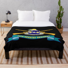 Load image into Gallery viewer, Army - 39th Infantry Regiment w Br - Ribbon X 300 Throw Blanket
